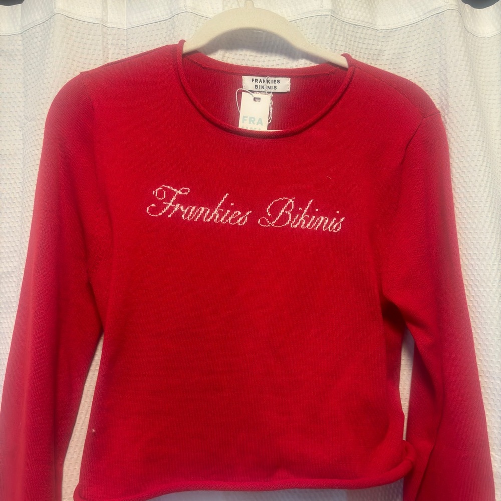 FRANKIES BIKINIS Kennedy Cotton Knit Sweater